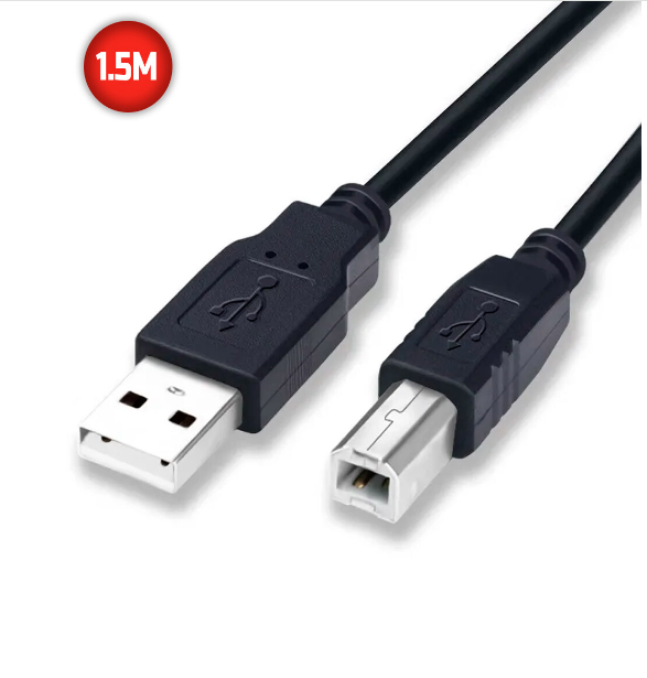 Cabo Usb Para Impressora 2.0 Com 1.5 Metros Grasep - D-5001 1.5m Grasep