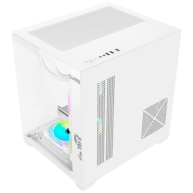 Gabinete Gamer Grodd Snow Clanm