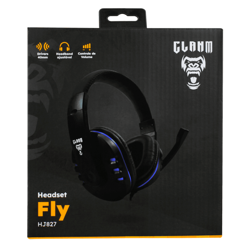 Headset Gamer Fly Blue Clanm