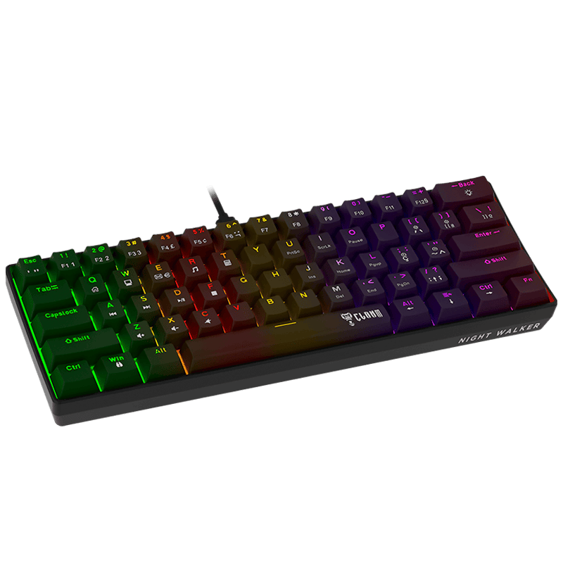 Teclado Gamer 60% Night Walker V2 Clanm