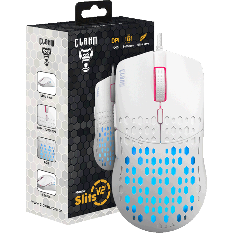 Mouse Gamer Slits V2 Clanm